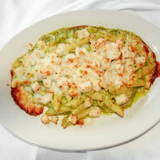 Chicken Penne with Garlic & Pesto